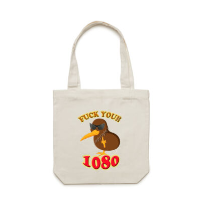 fuck your 1080 rogue kiwi tote bag - Limited Edition Thumbnail