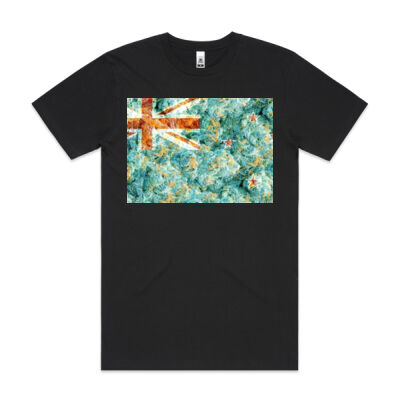 NZ cannabis Flag on block T-shirt Thumbnail